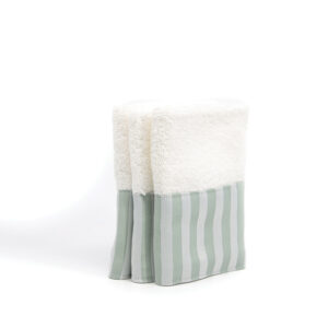 TOALLA MINI MENTA RAYAS