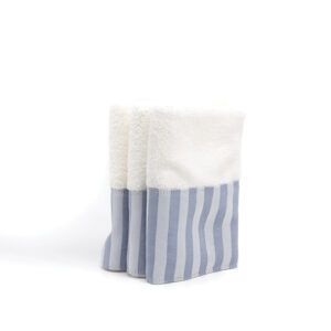 TOALLA MINI LAVANDA RAYAS