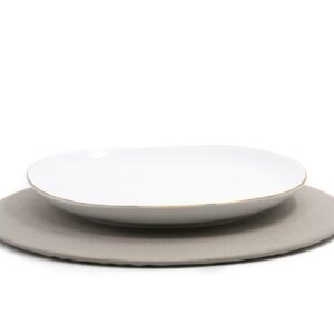 PLATO BASE + FUNDA TITANIO LISO