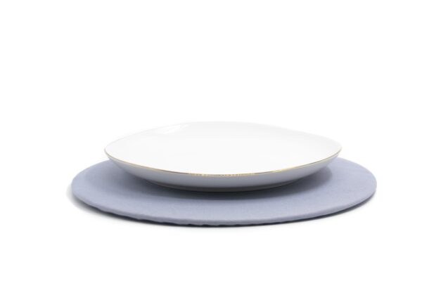 PLATO BASE + FUNDA LAVANDA LISO