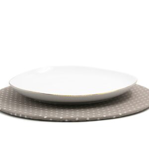 PLATO BASE + FUNDA GRAFITO DOTTY