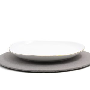 PLATO BASE + FUNDA GRAFITO LISO