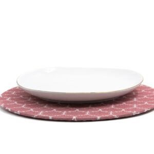 PLATO BASE + FUNDA VINO VICTORIAN