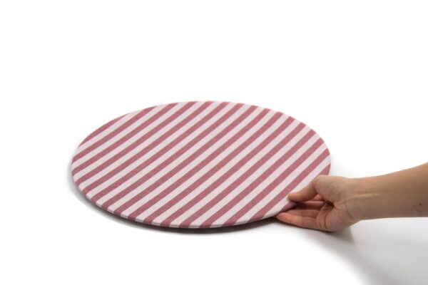 PLATO BASE + FUNDA VINO RAYAS - Image 2