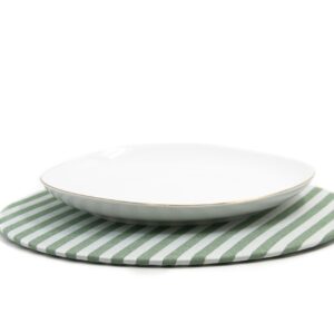 PLATO BASE + FUNDA BOTELLA RAYAS